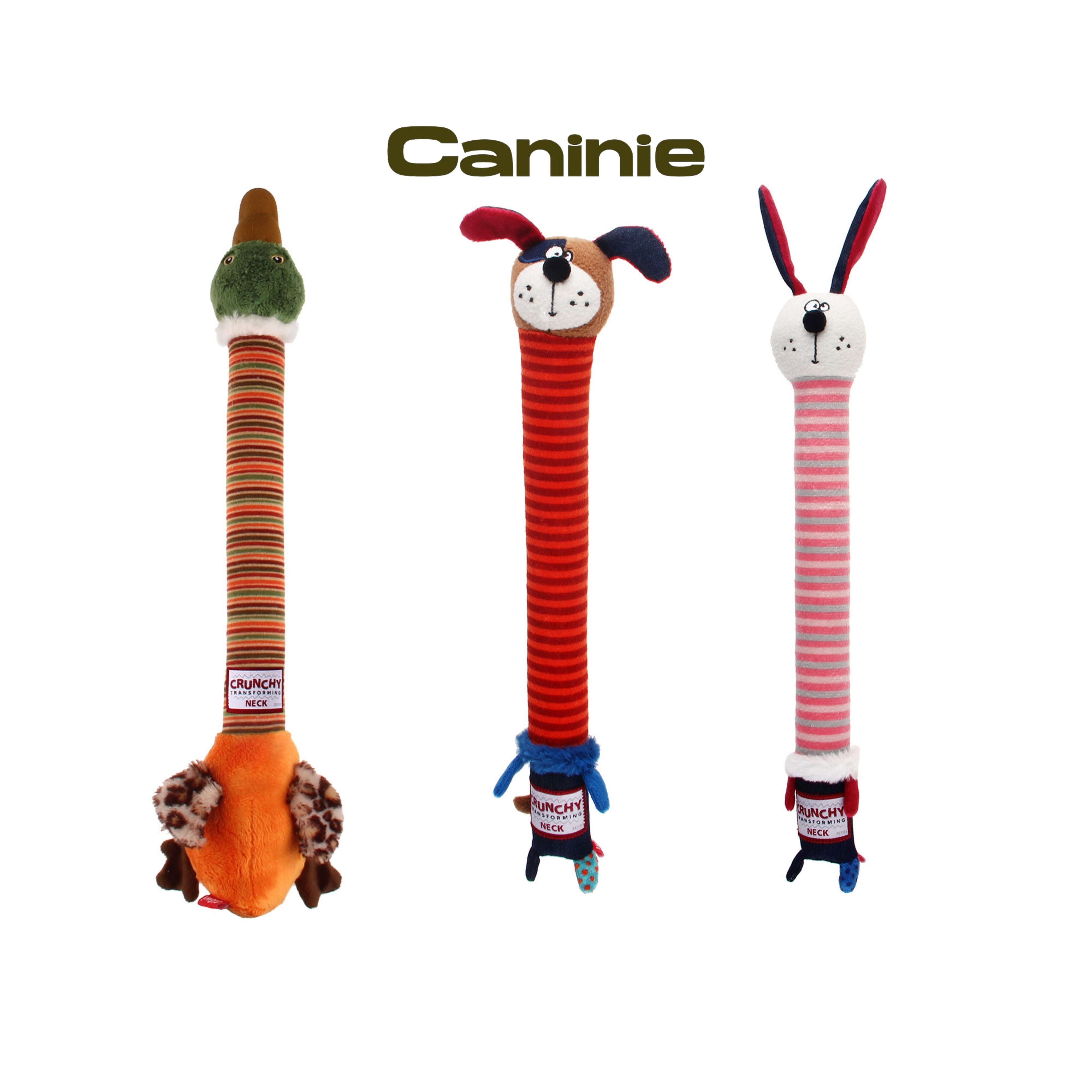 Caninie Plush Friendz รุ่น Crunchy Neck มีเสียงกรอบแกรบ Gigwi