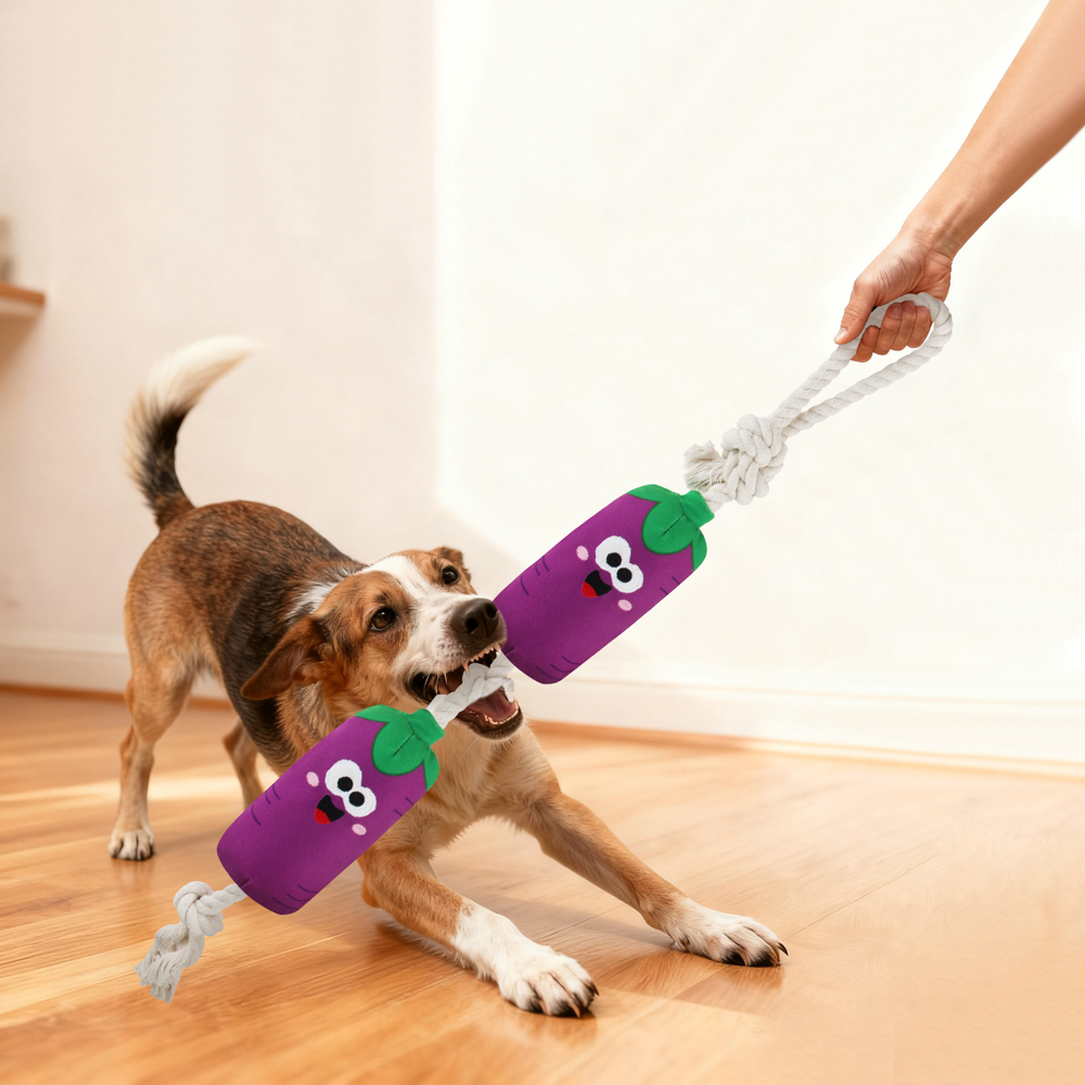 Caninie ของเล่นสุนัขรุ่น Tug Hercules ออกแบบสำหรับการเล่นดึง Gigwi