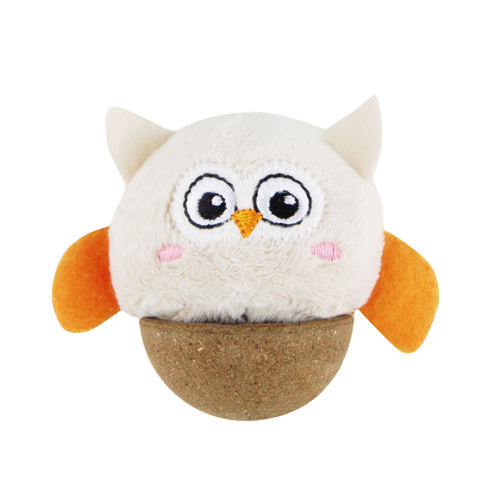 Caninie-GiGwi Catch N Scratch Eco Line Frog ลูกบอลเด้งฐานธรรมชาติ พร้อมตุ๊กตากบ