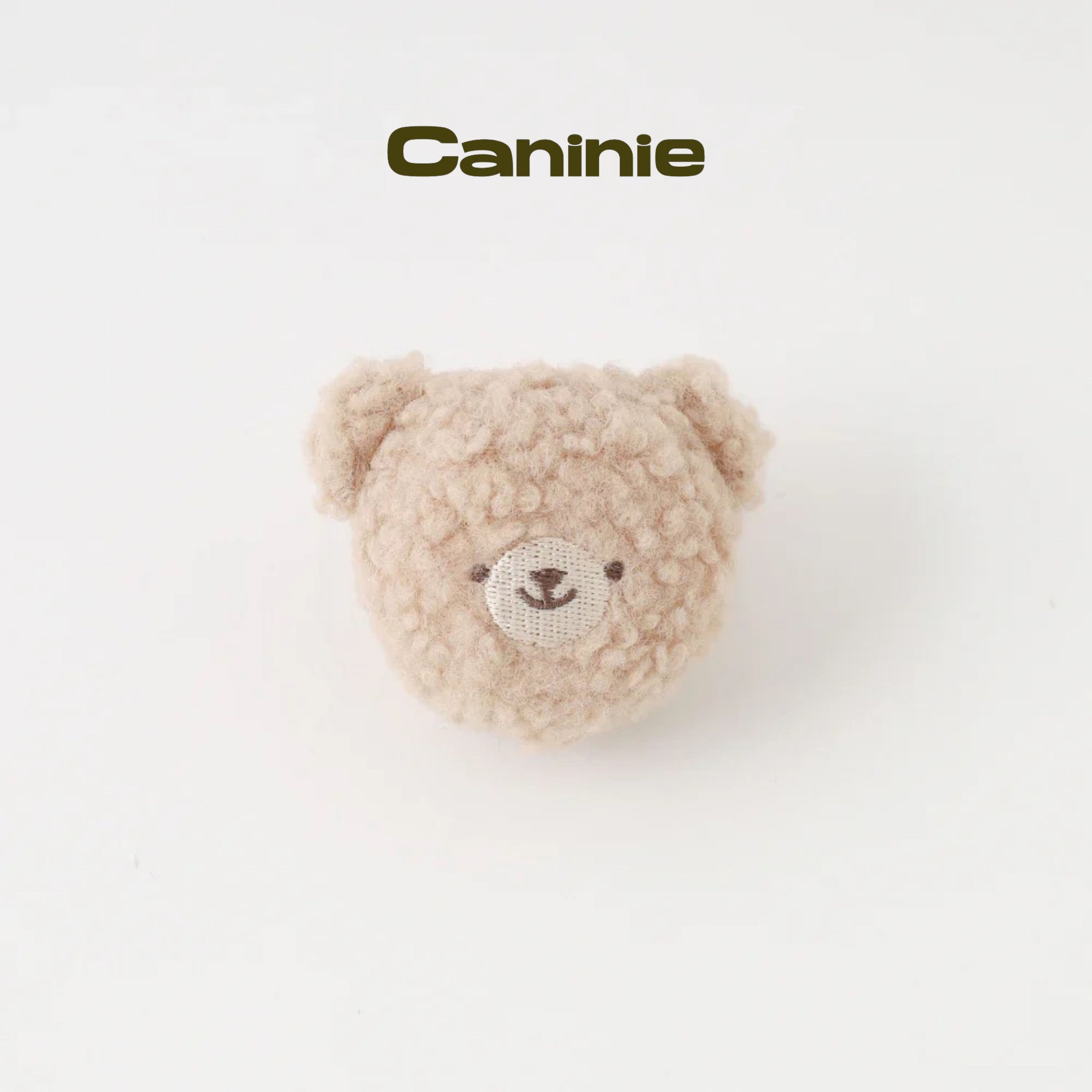 Caninie-Monchéri Kuma-san Bore Ball ของเล่นสุนัขลูกบอลหมี ของเล่นสุนัขผ้านุ่ม
