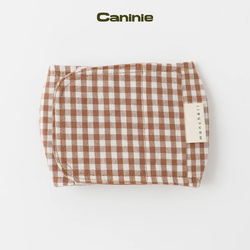 gingham check manners belt - Monchéri