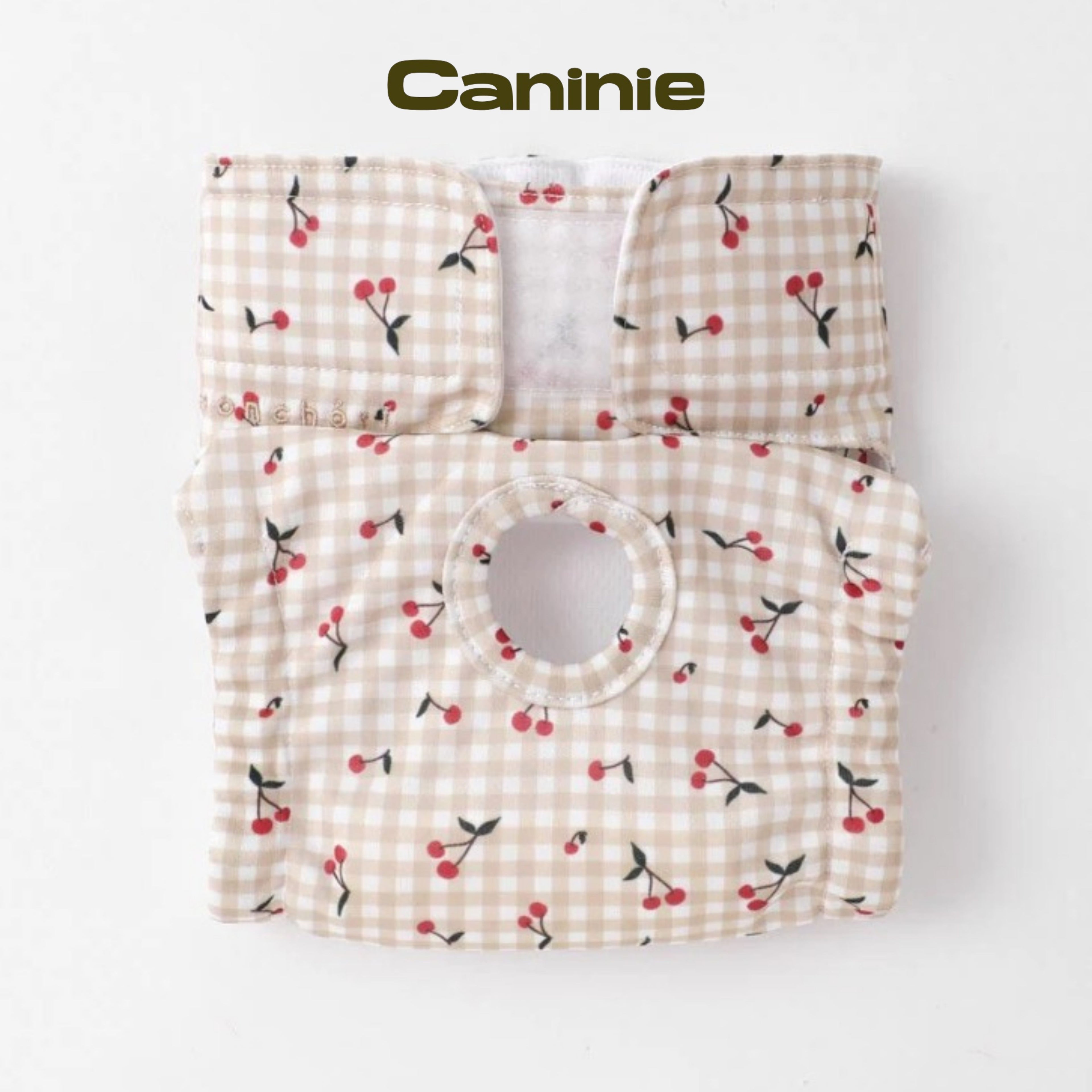 Caninie-monchéri กางเกงอนามัยสุนัข ลายเชอร์รี่
