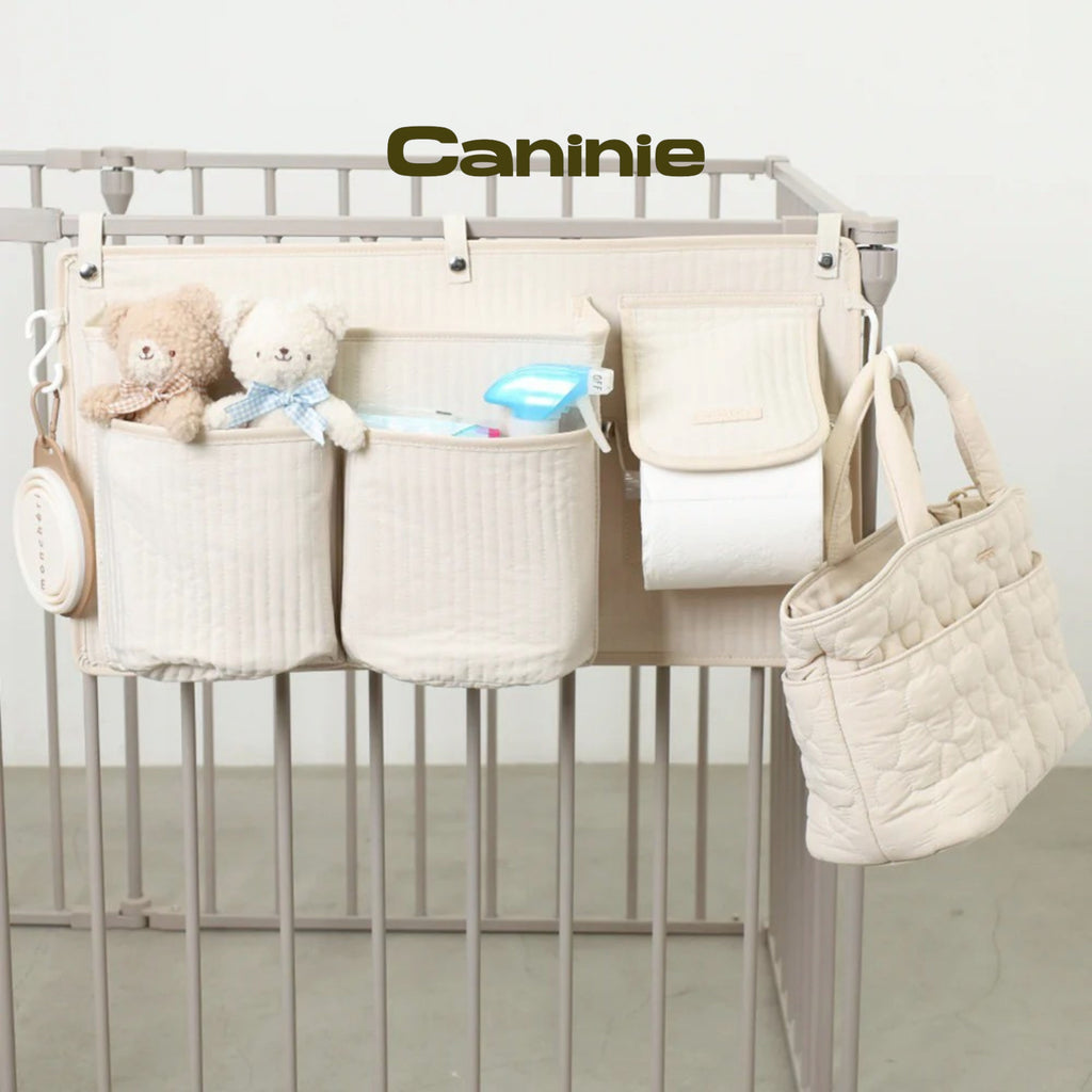 Caninie-Monchéri  กระเป๋าจัดเก็บอุปกรณ์สัตว์เลี้ยงติดกรง ผ้าควิลท์อเนกประสงค์ (Pet Cage Quilted Multi Case)