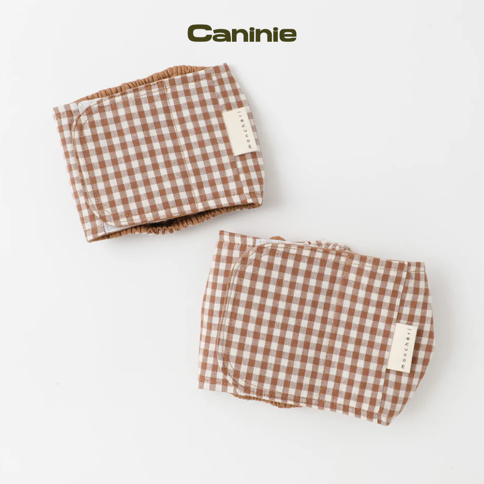 gingham check manners belt - Monchéri