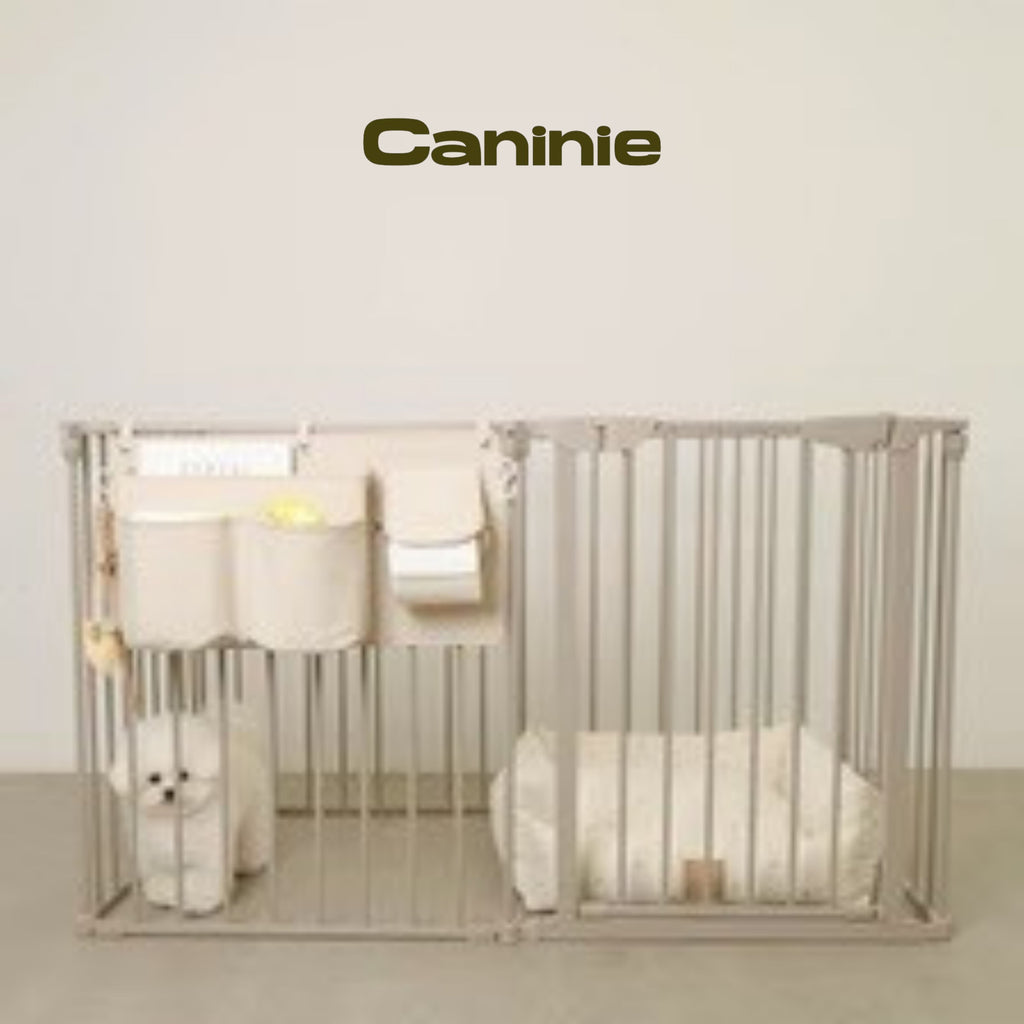 Caninie-Monchéri  กระเป๋าจัดเก็บอุปกรณ์สัตว์เลี้ยงติดกรง ผ้าควิลท์อเนกประสงค์ (Pet Cage Quilted Multi Case)