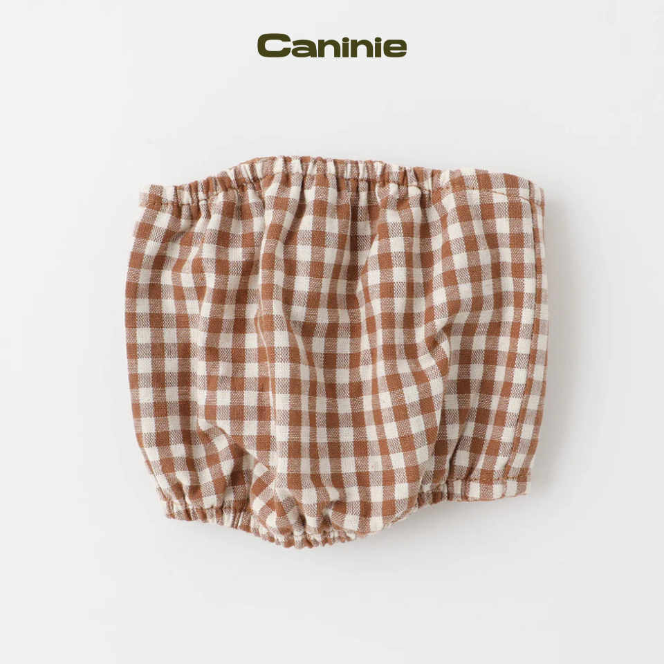 gingham check manners belt - Monchéri