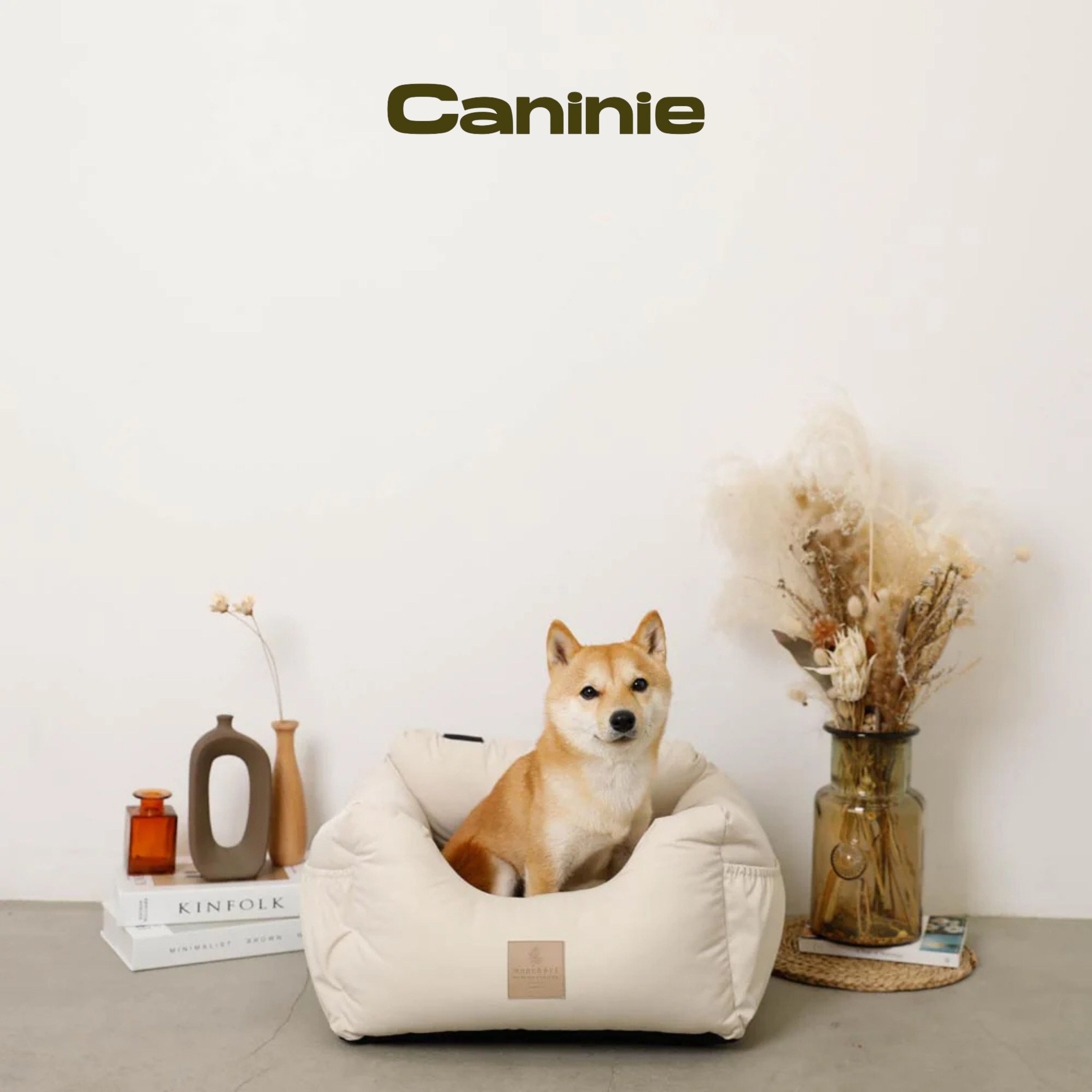 Caninie-Monchéri (Field Drive Pet Bed) เบาะนอนสัตว์เลี้ยงสำหรับเดินทาง เบาะนอนสุนัขแมว เบาะรถยนต์สัตว์เลี้ยง นุ่มพิเศษ ถอดซักได้