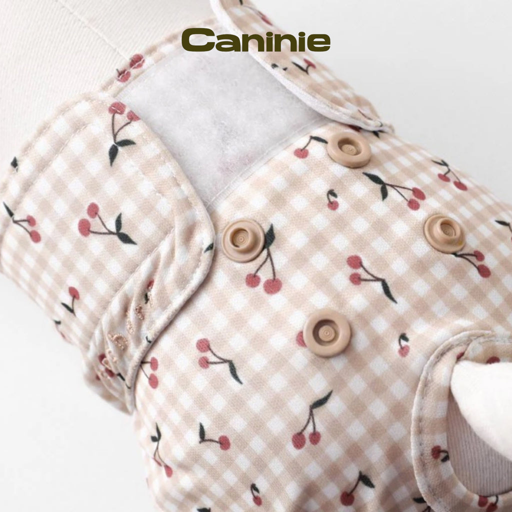 Caninie-monchéri กางเกงอนามัยสุนัข ลายเชอร์รี่