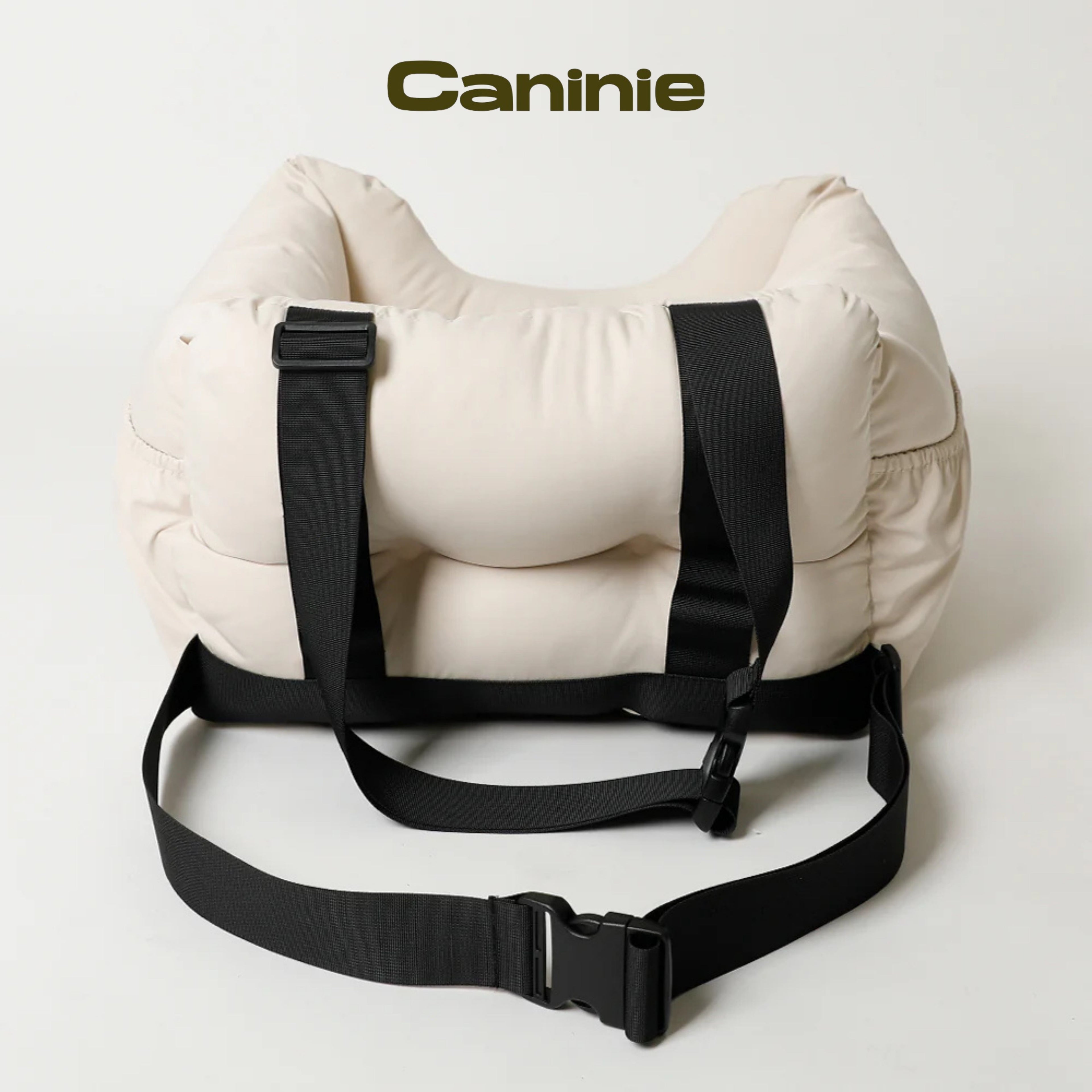Caninie-Monchéri (Field Drive Pet Bed) เบาะนอนสัตว์เลี้ยงสำหรับเดินทาง เบาะนอนสุนัขแมว เบาะรถยนต์สัตว์เลี้ยง นุ่มพิเศษ ถอดซักได้