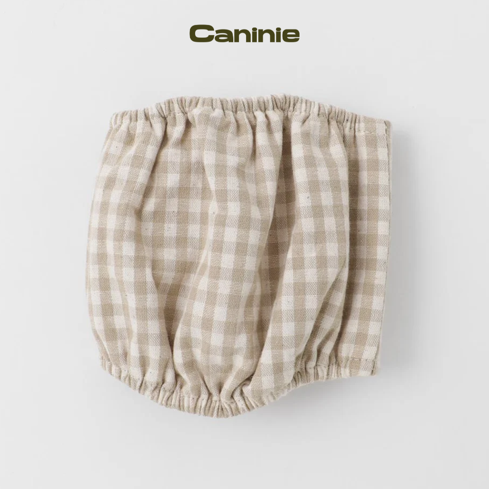 gingham check manners belt - Monchéri