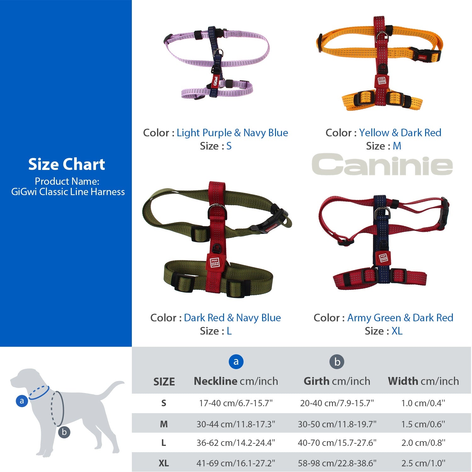 Caninie ปลอกคอสัตว์เลี้ยงดีไซน์เรียบใช้งานง่าย