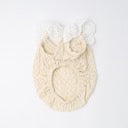 Caninie-Monchéri Cool Shoulder Ruffled Lace Camisole เสื้อสุนัขสายเดี่ยวลูกไม้ระบายไหล่ สี Ivory | เสื้อผ้าสุนัขสไตล์ญี่ปุ่น