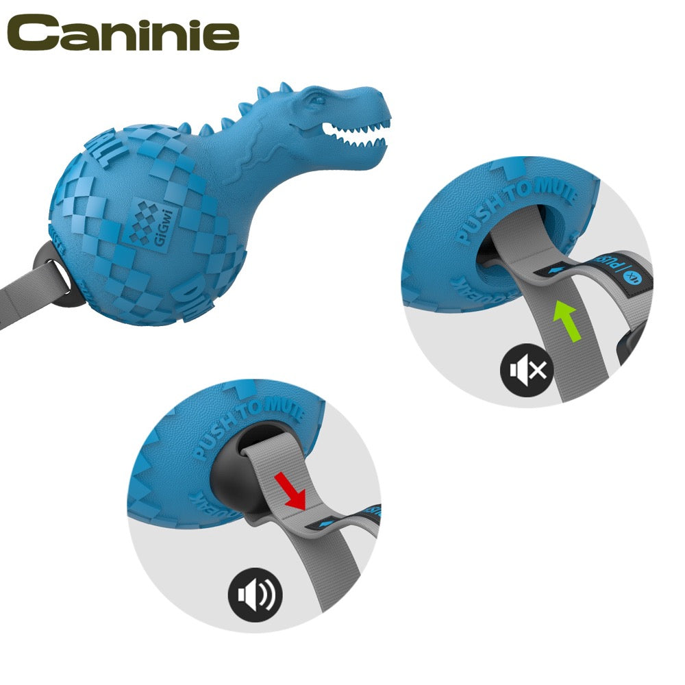 Caninie Dinoball ของเล่นสุนัขทรงไดโนเสาร์ Gigwi