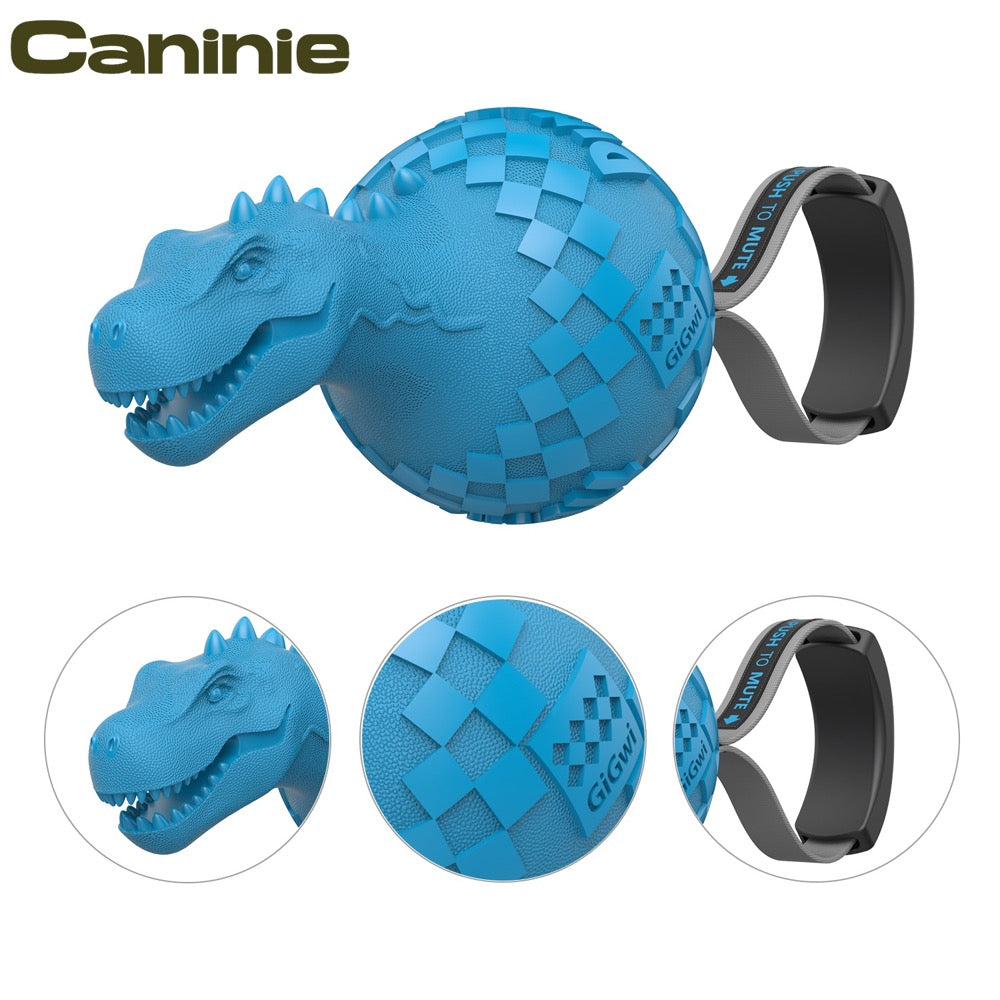 Caninie Dinoball ของเล่นสุนัขทรงไดโนเสาร์ Gigwi