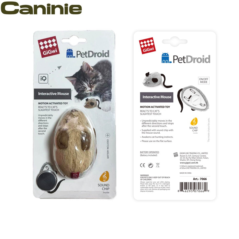 Caninie Interactive Running Mouse ของเล่นแมวแบบวิ่งอัตโนมัติ GiGwi