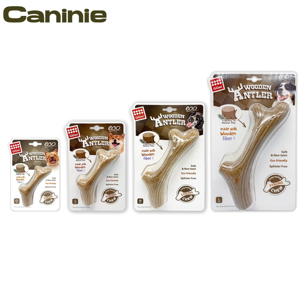 Caninie ไม้กัดเล่นทรงเขากวาง สำหรับสุนัข Gigwi