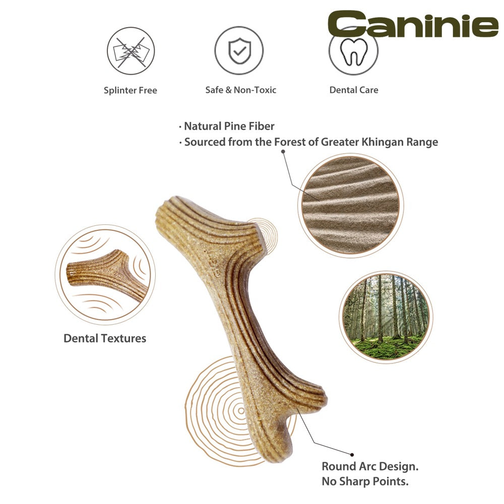 Caninie ไม้กัดเล่นทรงเขากวาง สำหรับสุนัข Gigwi