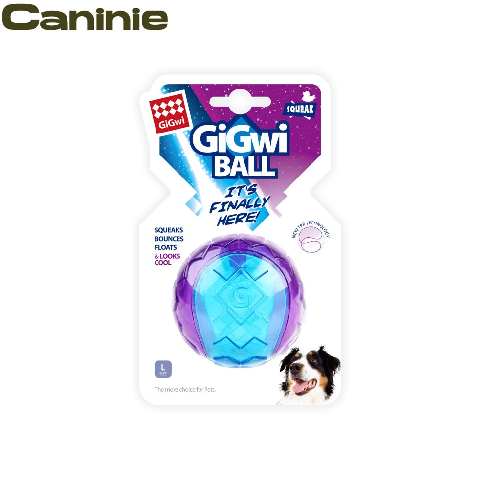 Caninie Dog Ball Toy ขนาดใหญ่ คาบถนัดปาก Gigwi