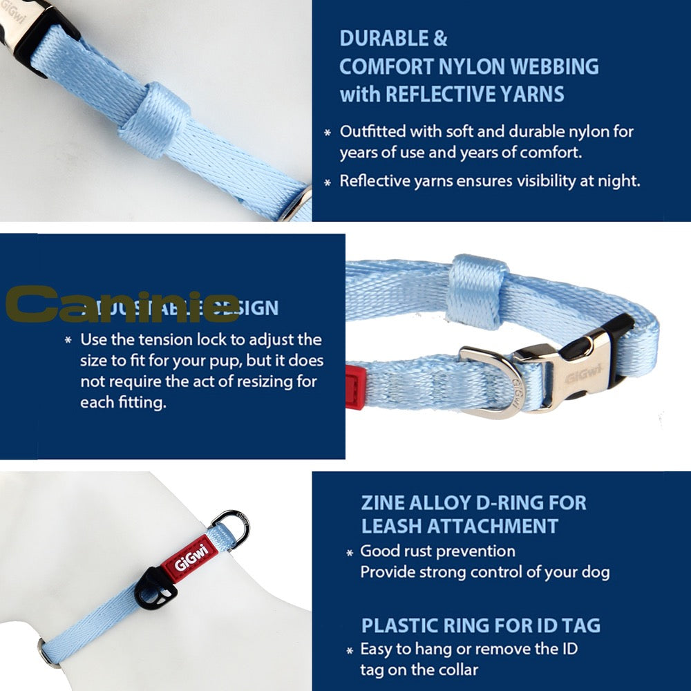 Caninie Dog Collar รุ่น Premium อะไหล่เหล็ก Gigwi