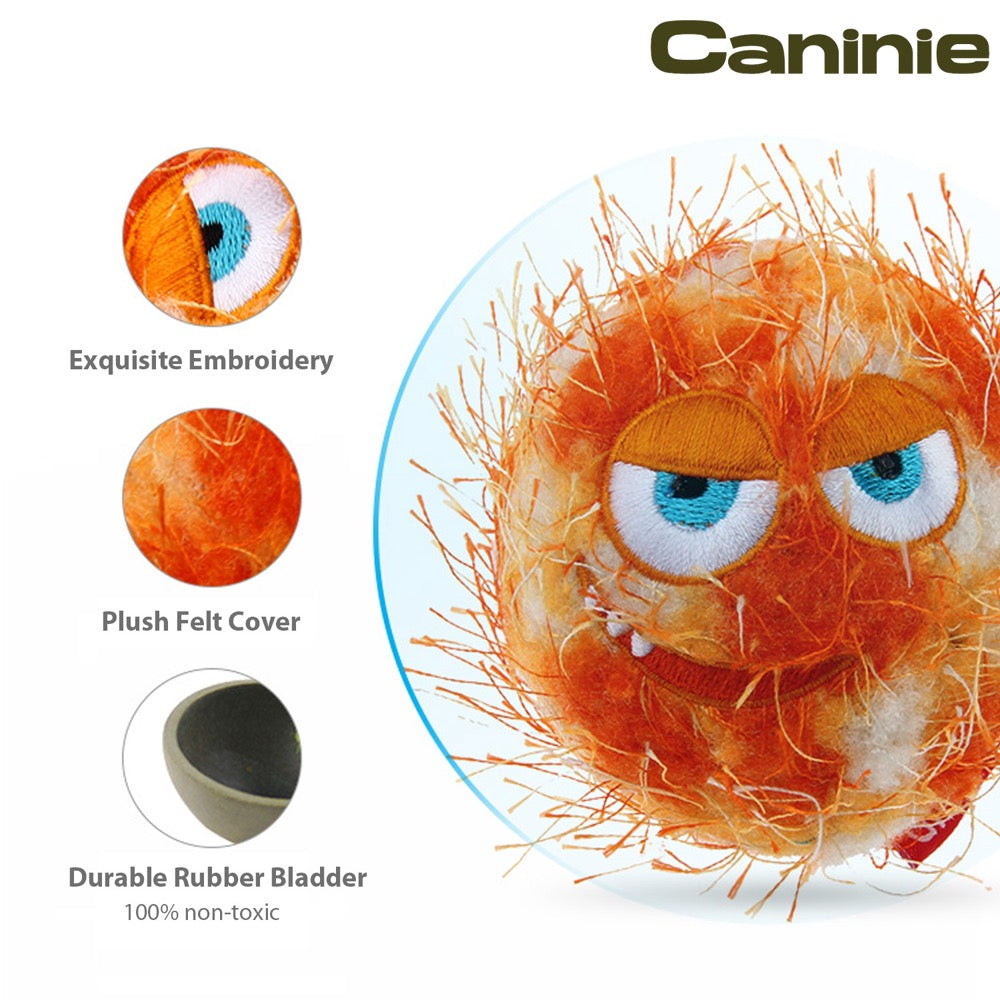 Caninie Hairy Ball ลูกบอลขนฟูสำหรับสุนัข GiGwi