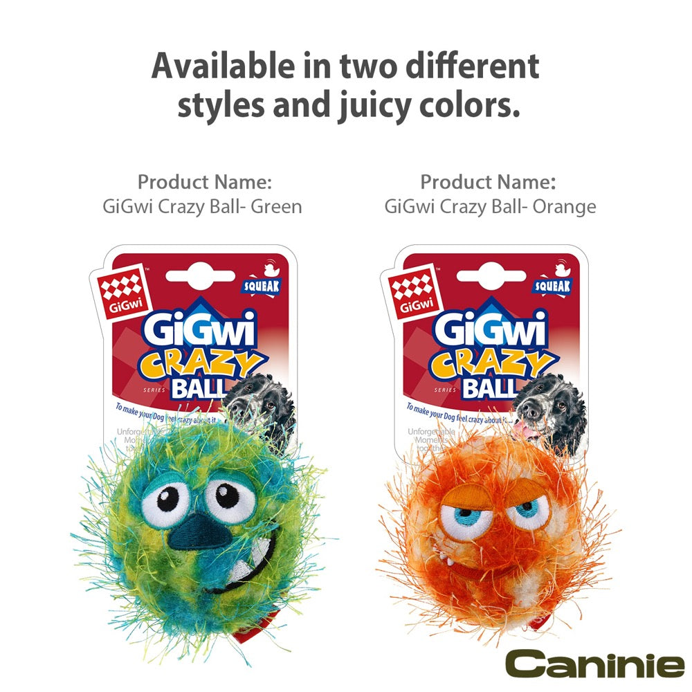 Caninie Hairy Ball ลูกบอลขนฟูสำหรับสุนัข GiGwi
