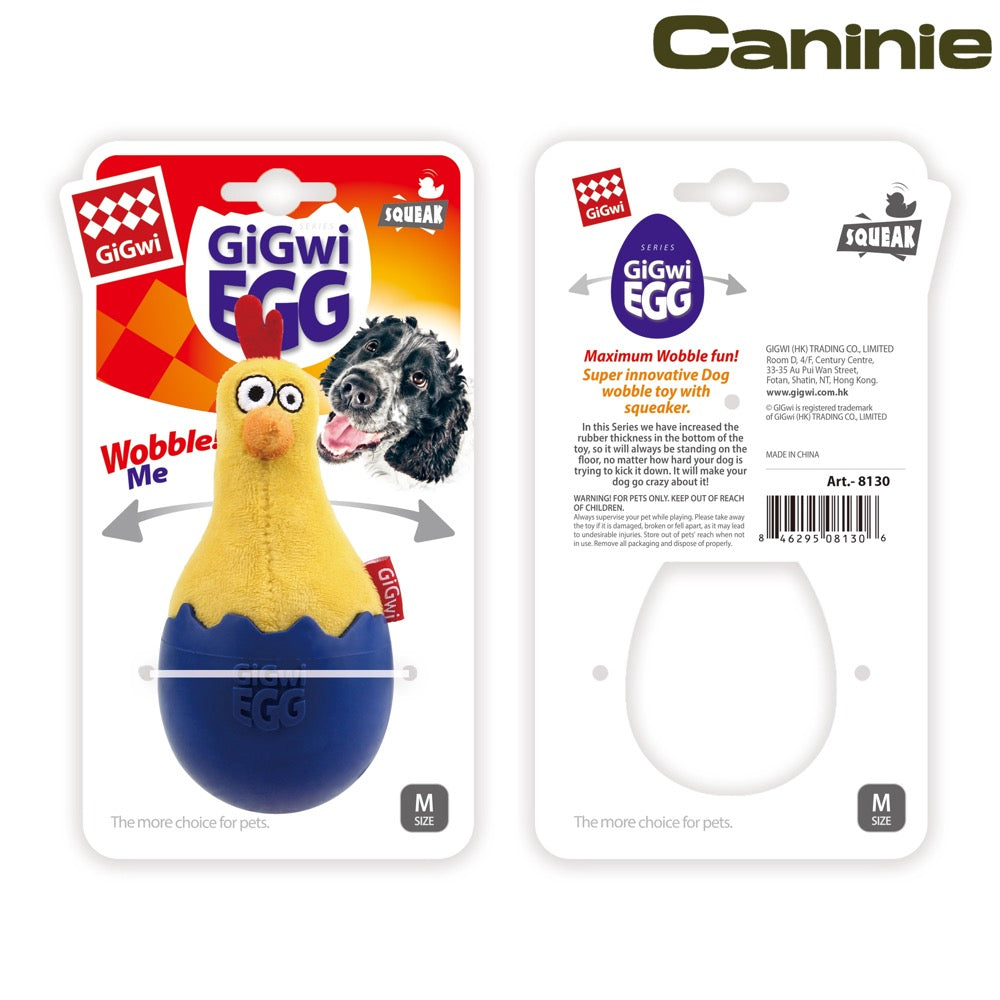 Caninie Wobble Fun ของเล่นสุนัขทรงถ่วงฐาน Gigwi