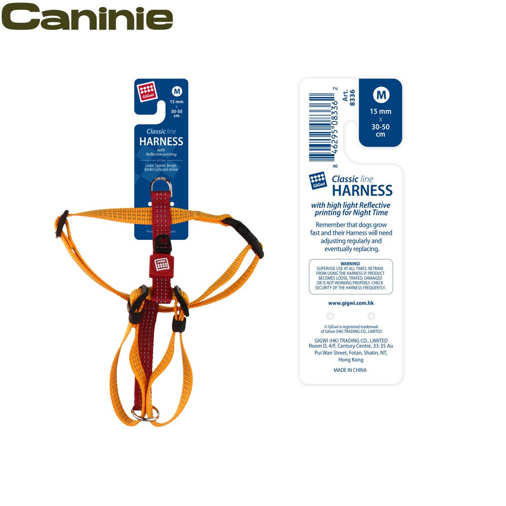 Caninie สายรัดอกสัตว์เลี้ยง แบบเรียบ แข็งแรง Gigwi