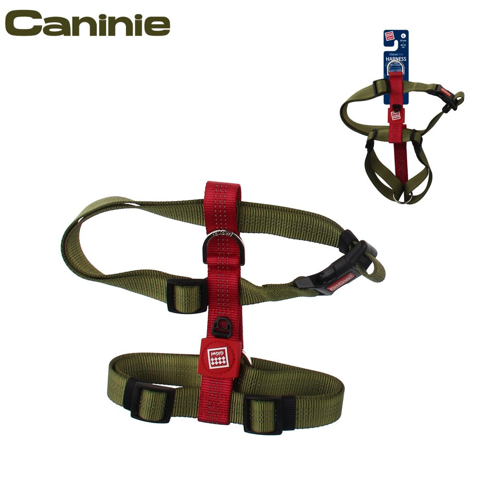 Caninie สายรัดอกสัตว์เลี้ยง แบบเรียบ แข็งแรง Gigwi
