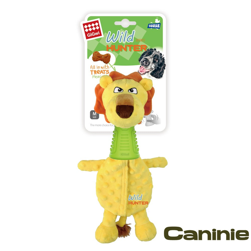 Caninie ของเล่นสุนัข Wild Hunter พร้อมคอห่วงยาง TPR Gigwi