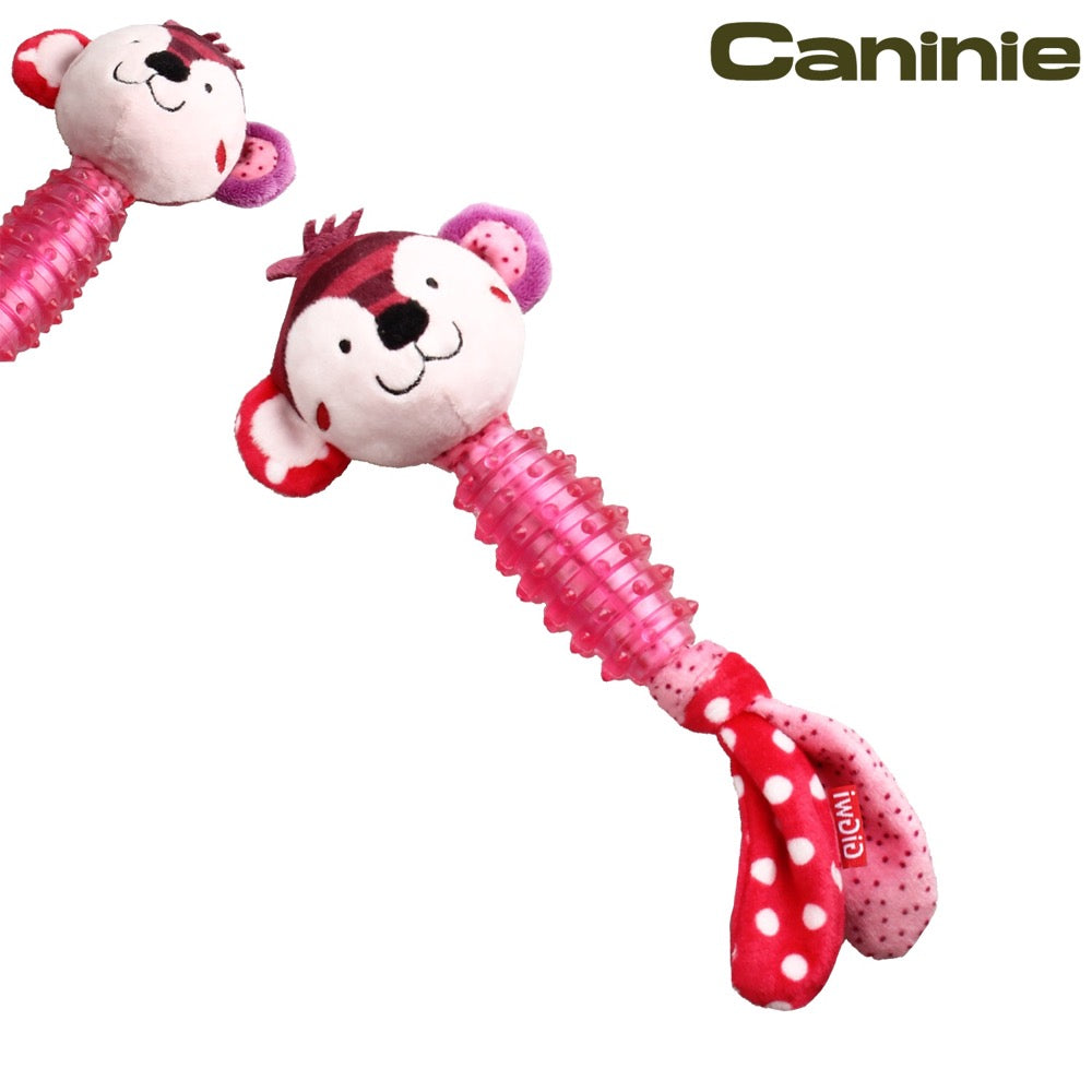 Caninie ของเล่นลูกสุนัข พร้อมห่วงยาง TPR ช่วยขัดฟัน Gigwi