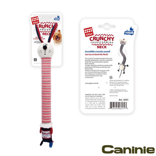 Caninie Plush Friendz รุ่น Crunchy Neck มีเสียงกรอบแกรบ Gigwi