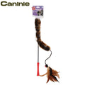 Caninie ไม้ตกปลาแมวขนนก Fishing Teaser Stick เชือกยืด