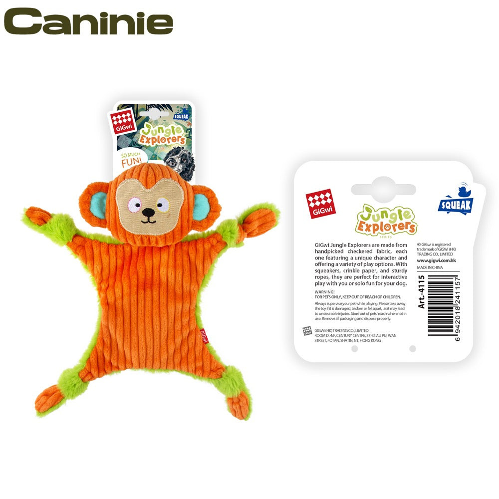 Caninie Jungle Explorers ของเล่นสุนัขธีมป่า Gigwi