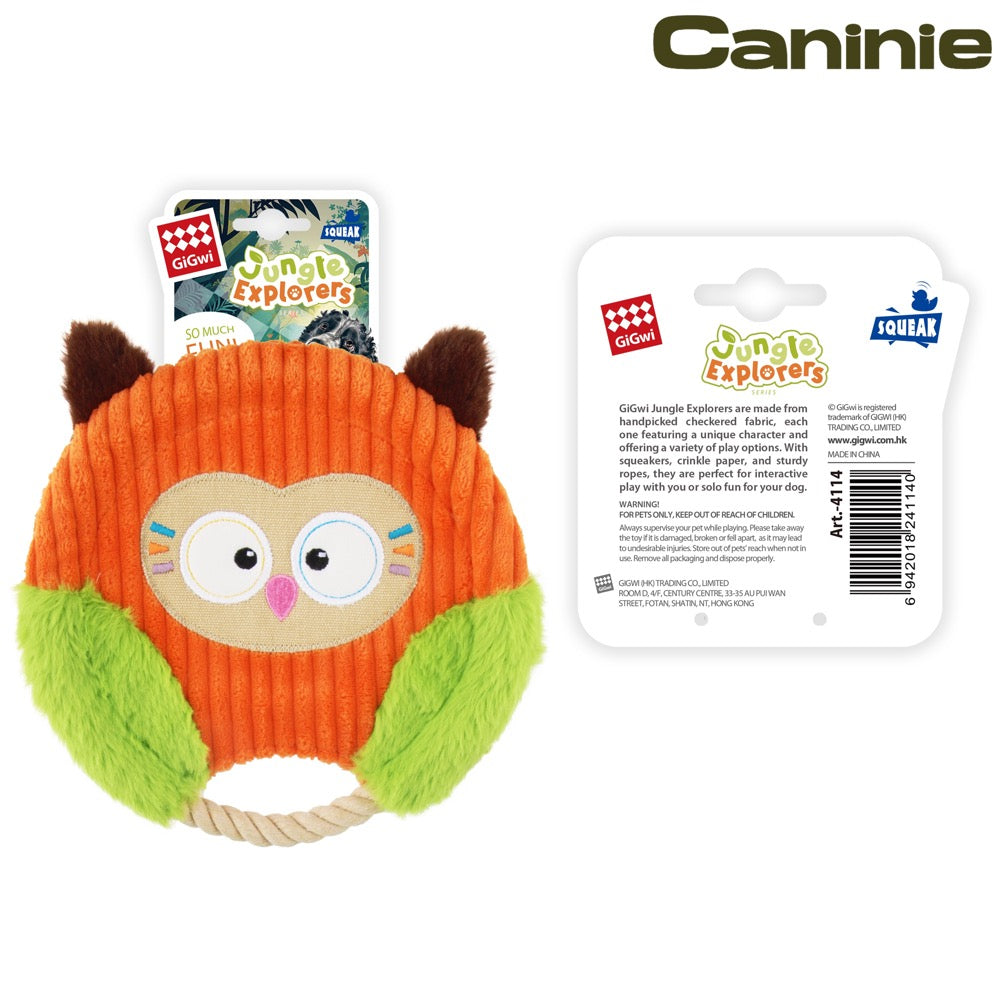 Caninie Jungle Explorers ของเล่นสุนัขธีมป่า Gigwi