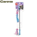 Caninie-GiGwi Feather Teaser Wand ไม้ตกแมวขนนก ของเล่นแมวไม้ล่อแมว มีเสียงกระดิ่ง พร้อม Catnip ของเล่นแมวไล่จับ