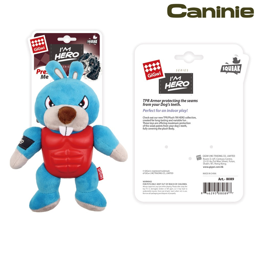 Caninie ของเล่นหมาทรงนักรบ แข็งแรงทนทาน Gigwi