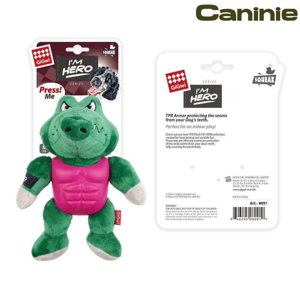 Caninie ของเล่นหมาทรงนักรบ แข็งแรงทนทาน Gigwi
