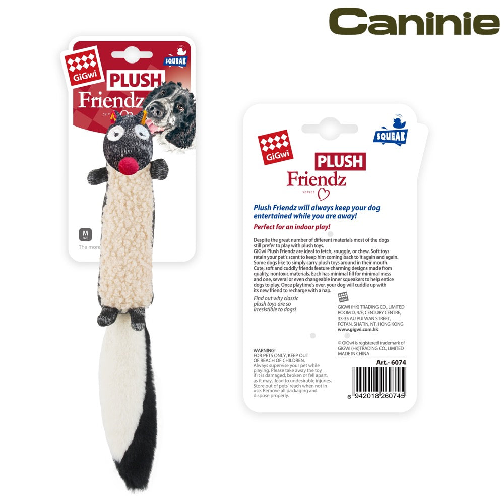 Caninie ของเล่นสุนัขรุ่น Plush Friendz ดีไซน์รูปแรคคูน มีเสียง
