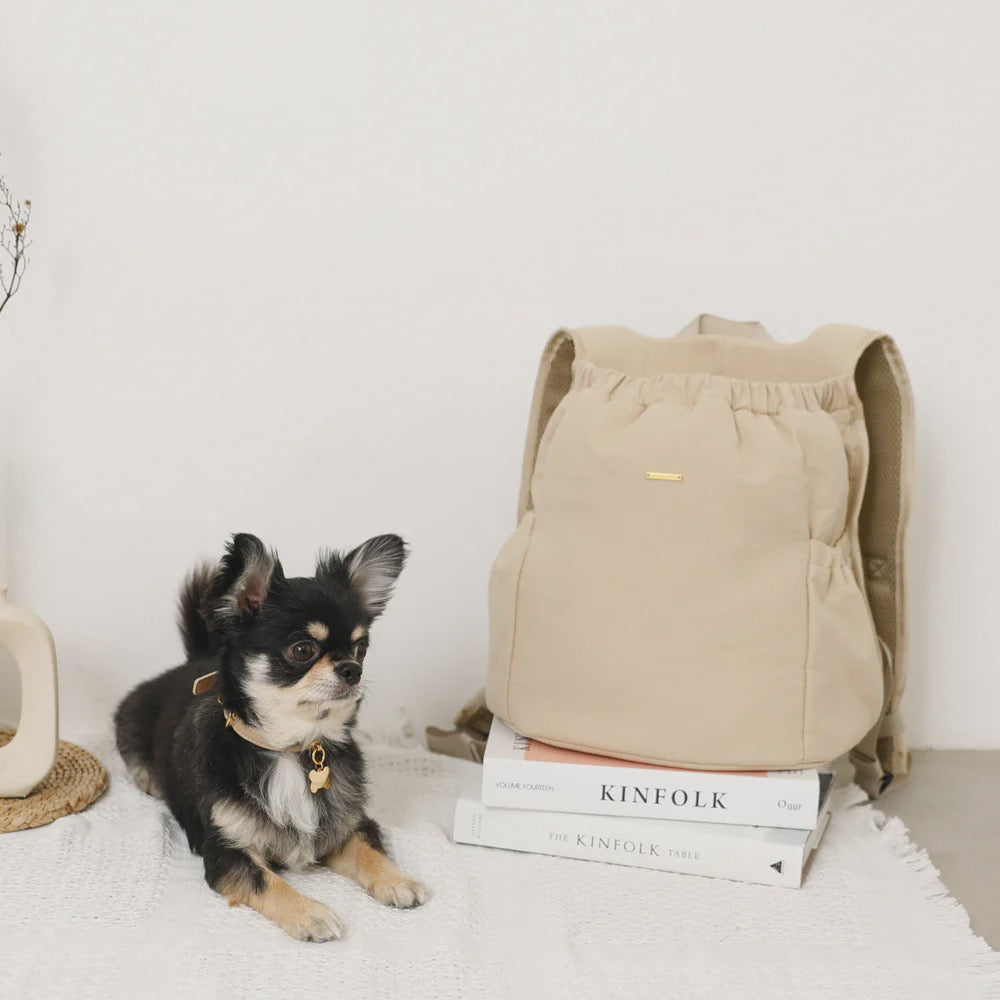 Caninie-Monchéri Pet Drawstring Mesh Gathering Backpack 3 กระเป๋าเป้ใส่สุนัขแบบเชือกรูด ตาข่ายระบายอากาศ | กระเป๋าสัตว์เลี้ยงสะพายหลัง