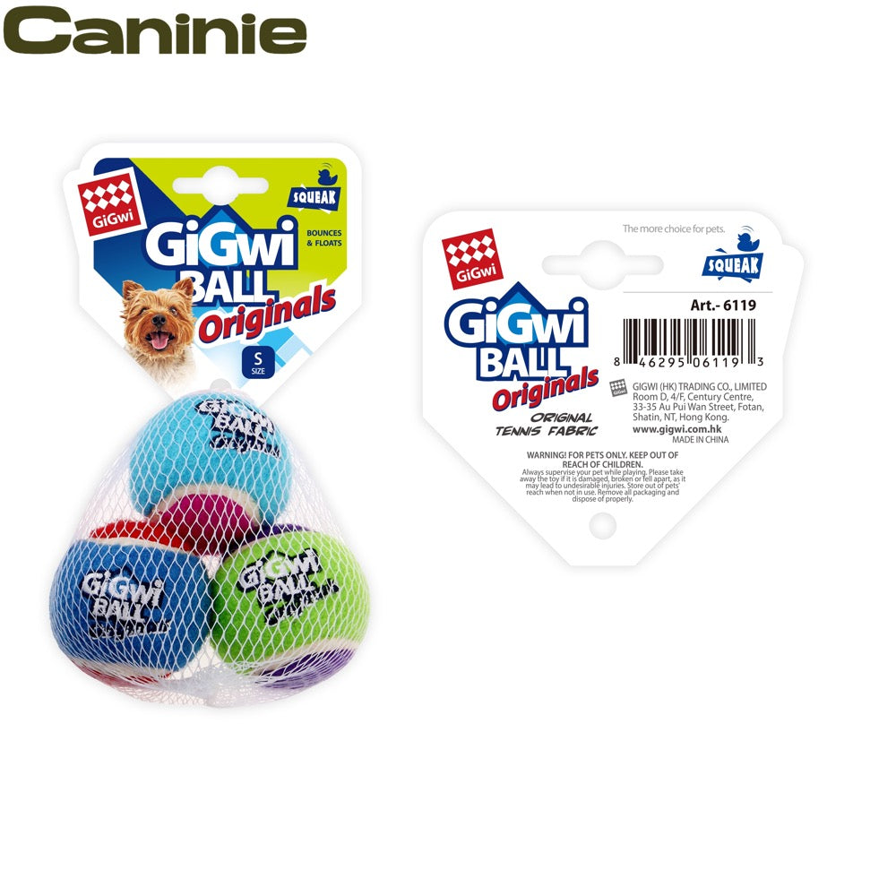 Caninie GiGwi Tennis Ball สำหรับสุนัขมีหลายขนาด