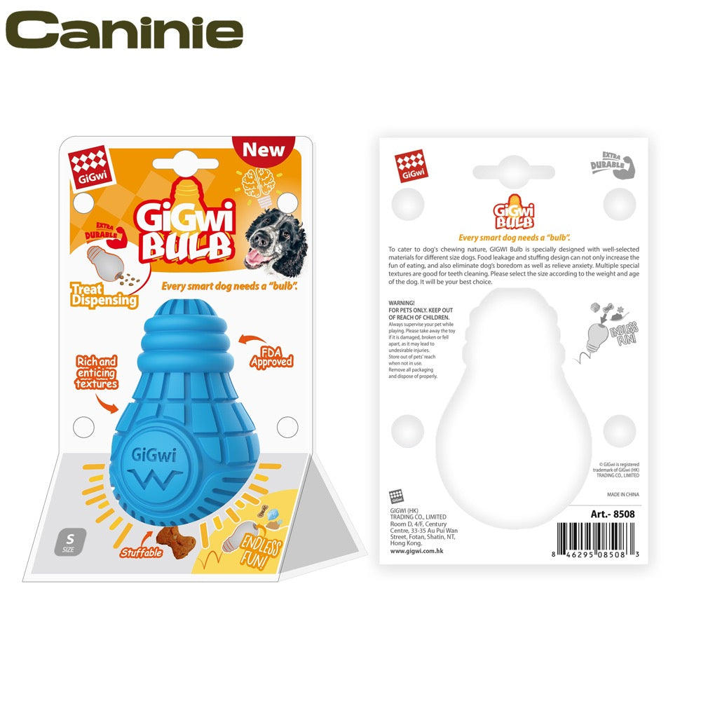 Caninie ของเล่นสุนัขยางทรงหลอดไฟ สำหรับใส่ขนม