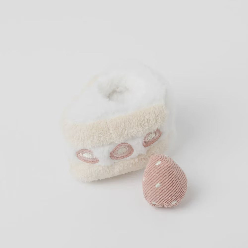 Caninie-Monchéri Strawberry Shortcake Nose Work Toy ของเล่นสุนัขเค้กสตรอว์เบอร์รี่ซ่อนขนม